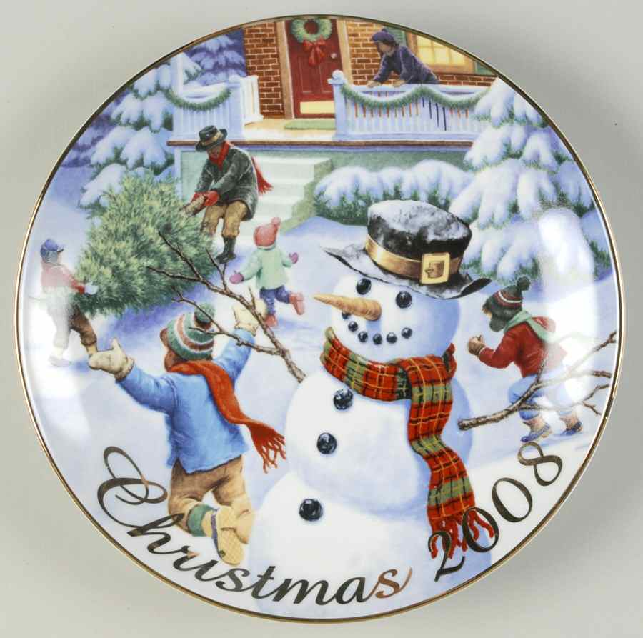 Christmas Plate Winter Memories - Boxed by Avon-1