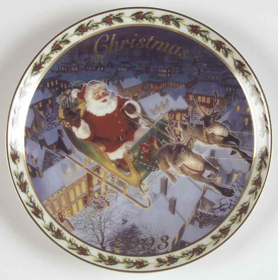 Christmas Plate Coming To Town - Boxed by Avon-1