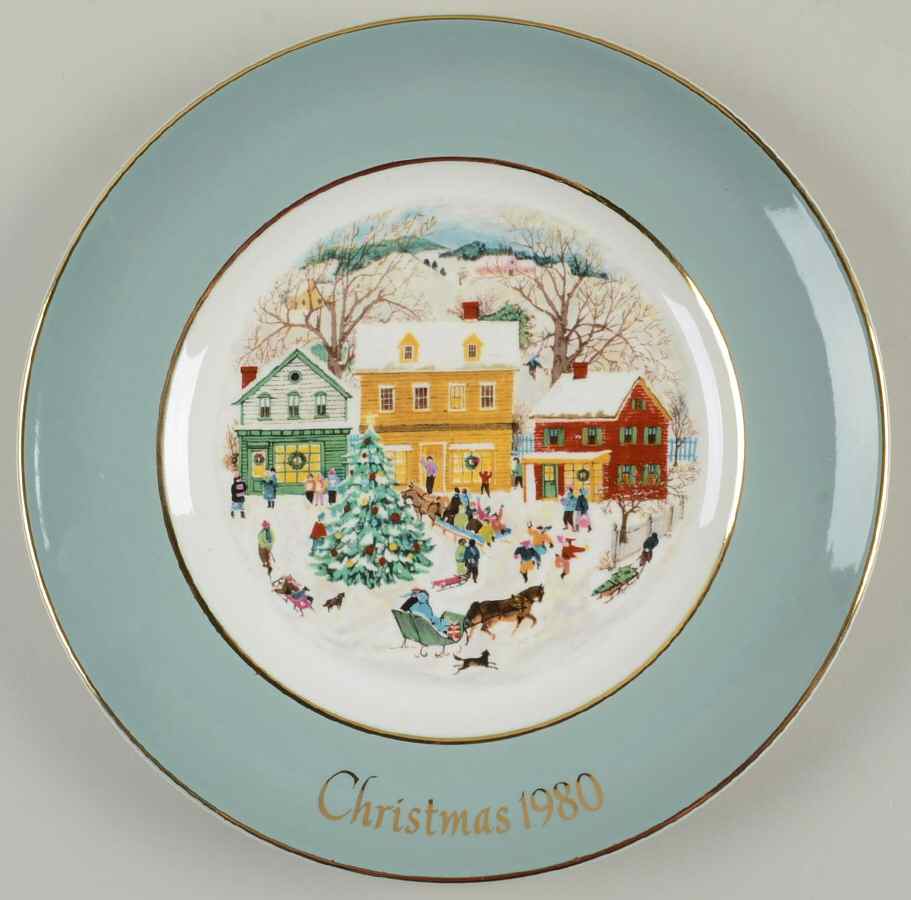 Christmas Plate Country Christmas - Boxed by Avon-1
