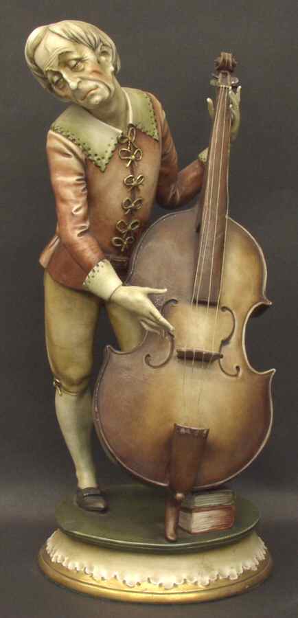 Antonio Borsato Figurines Double Bass Player - No Box by Antonio Borsato-1