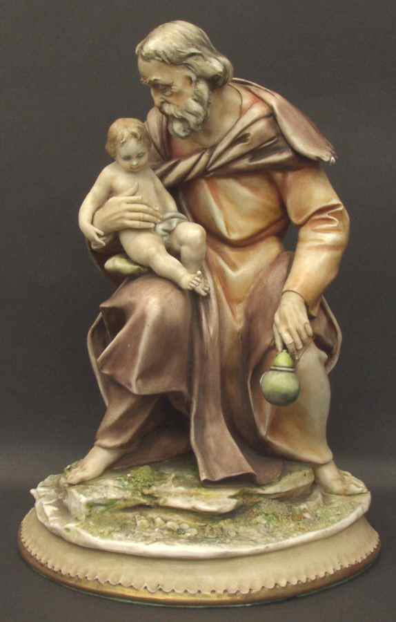 Antonio Borsato Figurines Saint Jose And Child - No Box by Antonio Borsato-1
