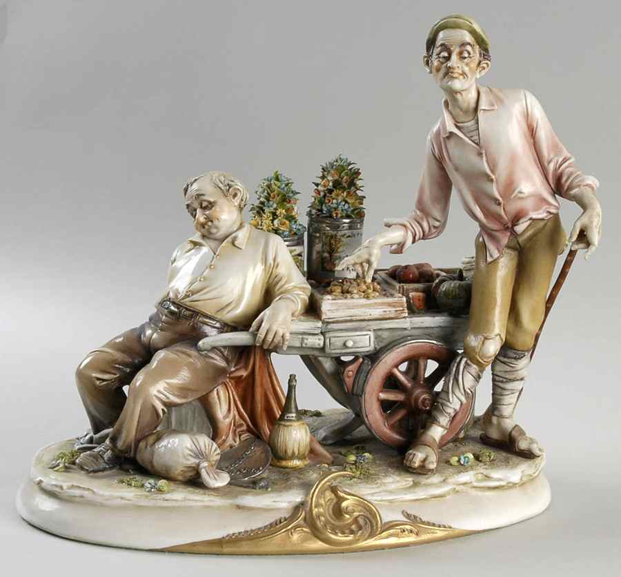 Antonio Borsato Figurines Siestas Price-Grocery Cart - No Box by Antonio Borsato-1