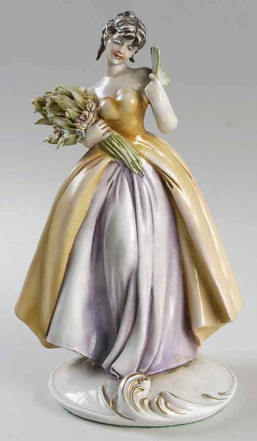 Antonio Borsato Figurines Lady With Fan - No Box by Antonio Borsato-1