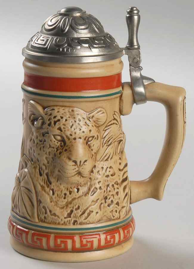 Miniature Avon Steins Jaguar-Endangered Species - Boxed by Avon-1