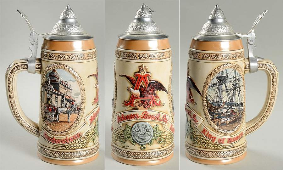 History of Brewing Steins Land & Water Transportation-Le Iii - No Box by Anheuser-Busch-1