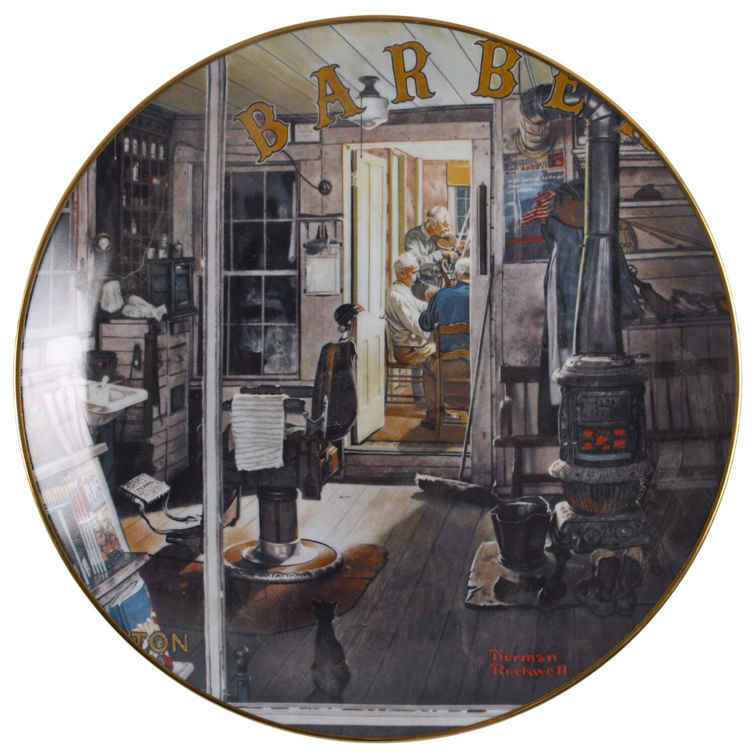 Rockwell Americana Shuffleton's Barbershop - No Box by Artaffects-1