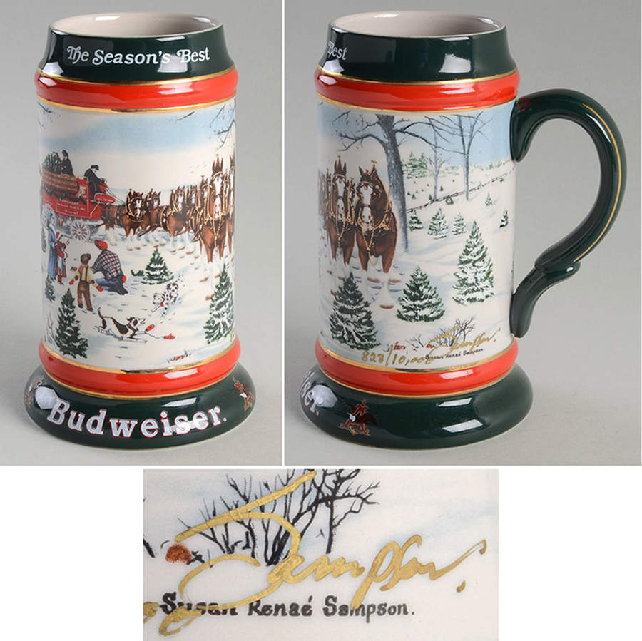 Anheuser Busch Holiday Stein The Seasons Best-Signed & Numbered - No Box by Anheuser-Busch-1