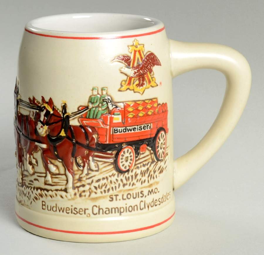 Anheuser Busch Holiday Stein Clydesdales-Cs19a-1-Brown Grass - No Box by Anheuser-Busch-1
