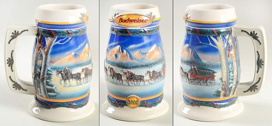 Anheuser Busch Holiday Stein Holiday In The Mountains-Cs416 - Boxed by Anheuser-Busch-1