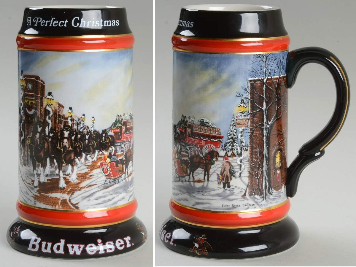 Anheuser Busch Holiday Stein A Perfect Christmas-Cs167 - No Box by Anheuser-Busch-1