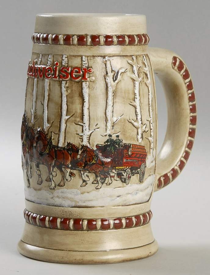 Anheuser Busch Holiday Stein Snowy Woodland-Cs50 - No Box by Anheuser-Busch-1