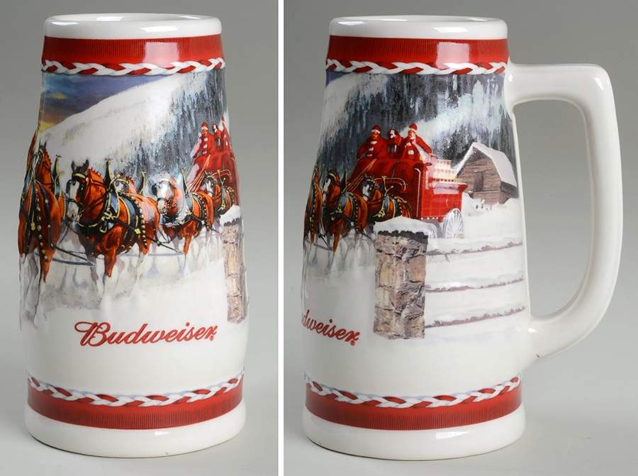 Anheuser Busch Holiday Stein Dashing Through The Snow  - No Box by Anheuser-Busch-1