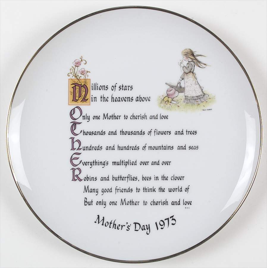 Holly Hobbie-Mother's Day Plate Mother-Millions Of Stars - No Box 73b by American Greetings-1
