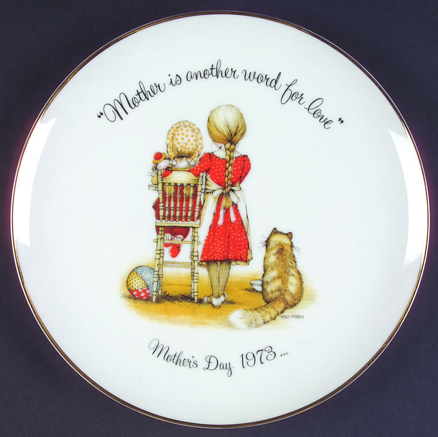 Holly Hobbie-Mother's Day Plate Mother Is Another Word For Love - No Box 73a by American Greetings-1