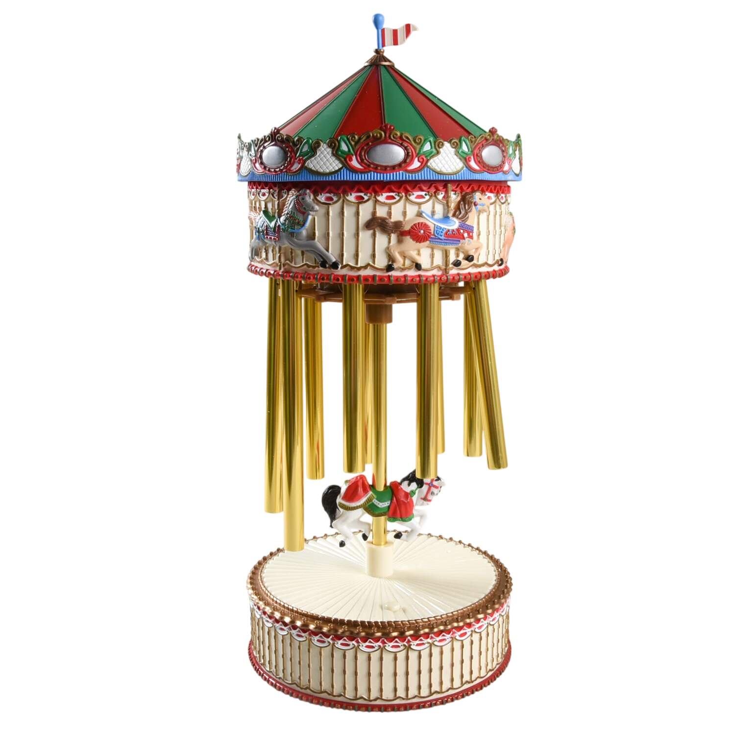 Christmas Figurine Christmas Carousel W/ Musical Chimes - No Box by Avon-1