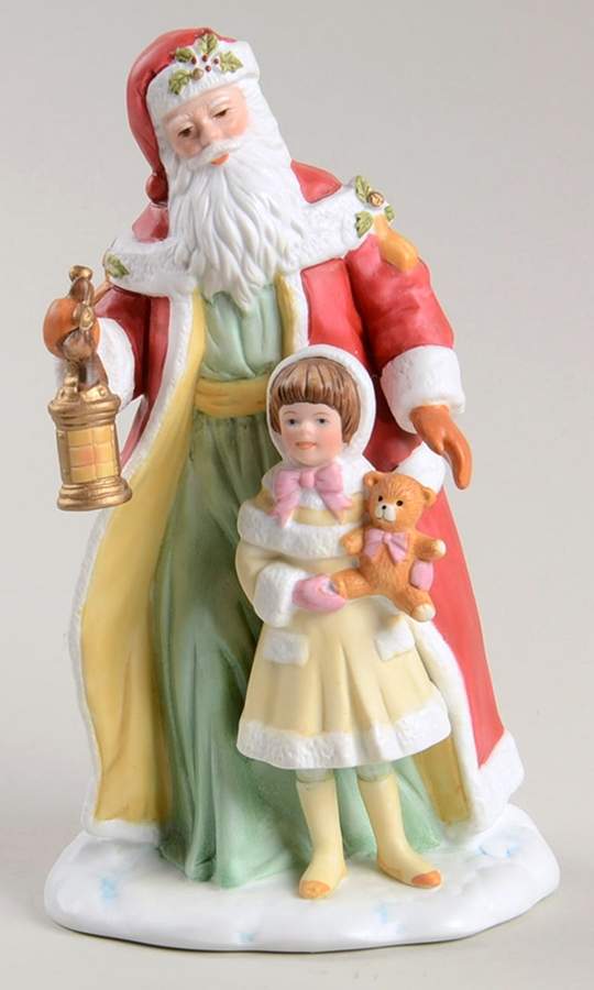 Christmas Figurine Santa & Child - Boxed by Avon-1