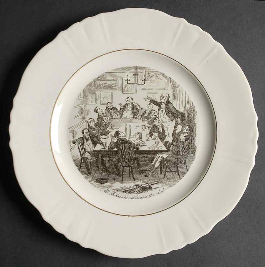 Pickwick Papers Mr.Pickwick Addresses The Club - No Box by Atlas China Co-1