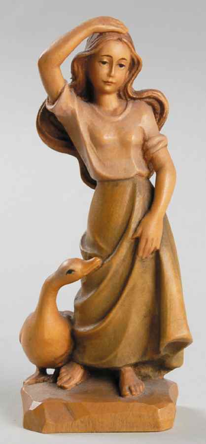 Ulrich Bernardi Figurines Goose Girl - No Box by Anri-1