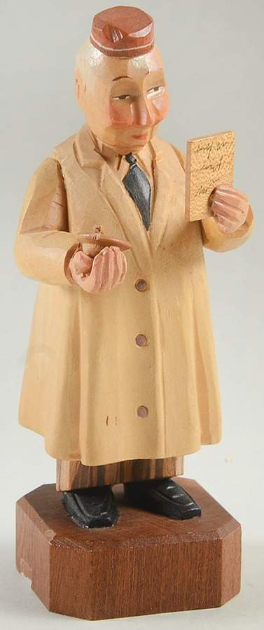 Anri Wood Carved Figurines Pharmacist - No Box by Anri-1