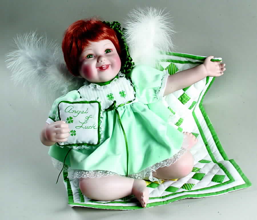 Quilted Angel Babies Angel Of Luck - No Box by Ashton Drake-1