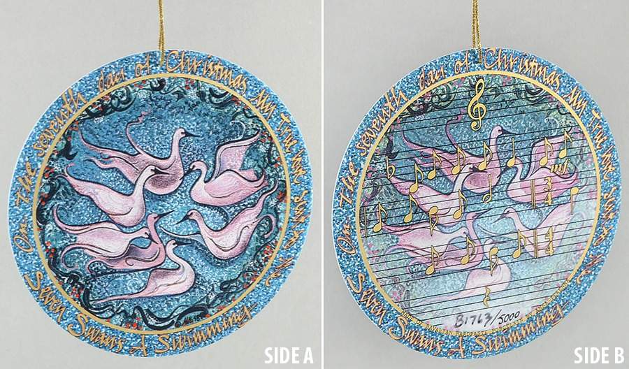 Twelve Days of Christmas Seven Swans A Swimming - Boxed by Anna Perenna-1