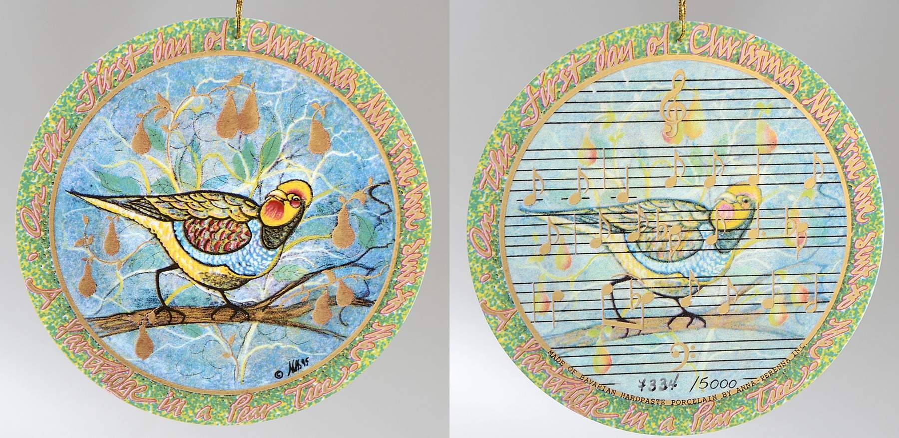 Twelve Days of Christmas Partridge In A Pear Tree - With Box by Anna Perenna-1
