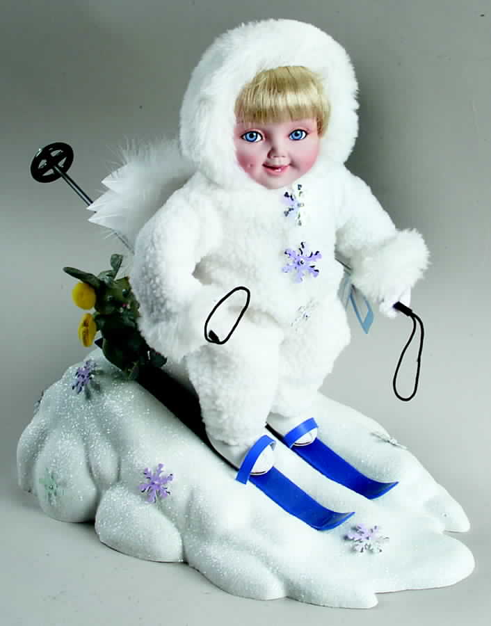 Snowbabies Collection Slip Slidin - No Box by Ashton Drake-1