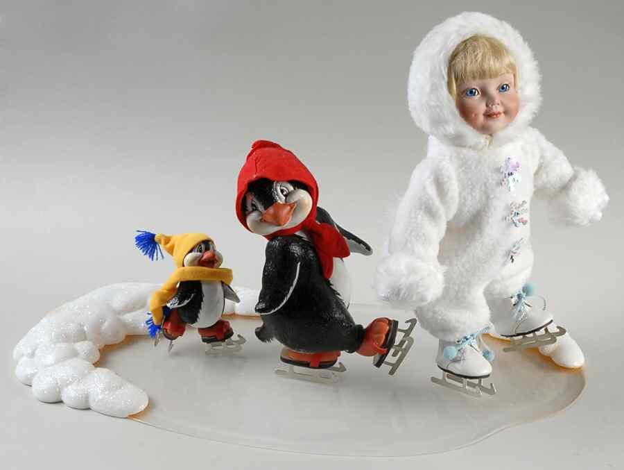 Snowbabies Collection Follow The Leader - No Box by Ashton Drake-1