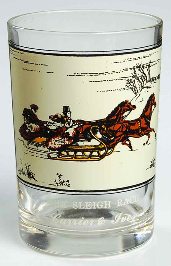 Currier and Ives #1 The Sleigh Race - No Box by Arby's-1