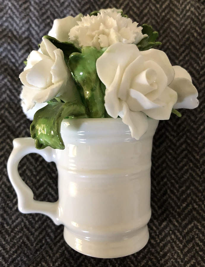 Floral Figurine White Floral Mug - No Box by John  Aynsley & Sons-1