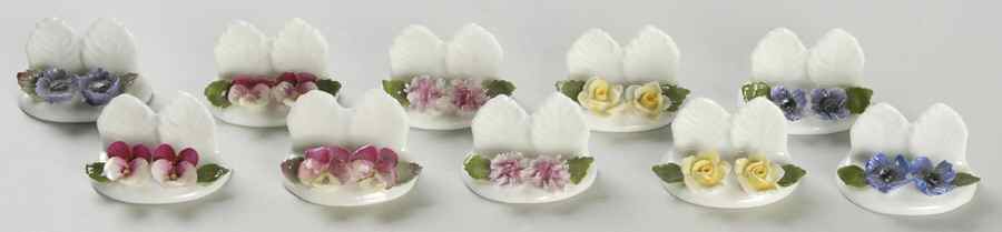 Floral Figurine Floral Place Cards - No Box by John  Aynsley & Sons-1