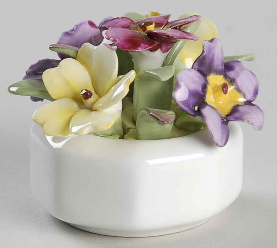Floral Figurine Mini Primrose Flowers - Boxed by John  Aynsley & Sons-1