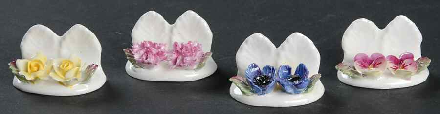 Floral Figurine Floral Place Cards - No Box by John  Aynsley & Sons-1
