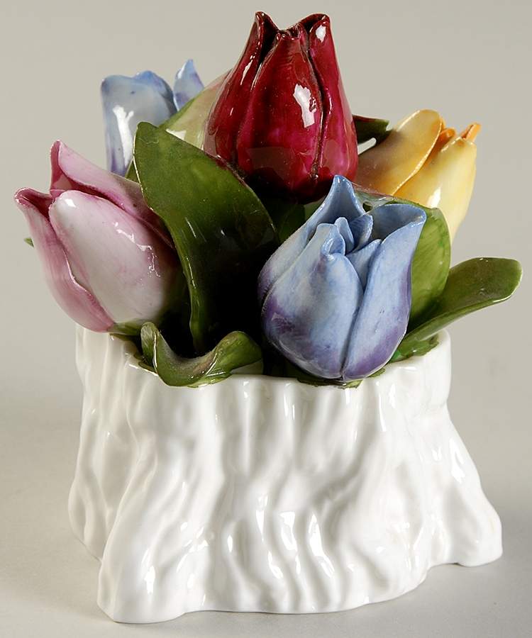 Floral Figurine May-Tulip - No Box by John  Aynsley & Sons-1