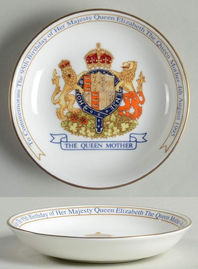 Aynsley Royalty Giftware Queen Mother 95th Birthday Dish - No Box by John  Aynsley & Sons-1