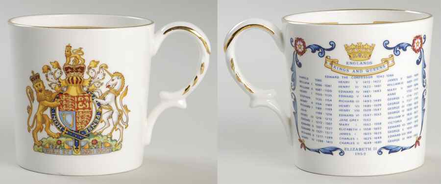 Aynsley Royalty Giftware Elizabeth Ii Silver Jubilee Mug - No Box by John  Aynsley & Sons-1