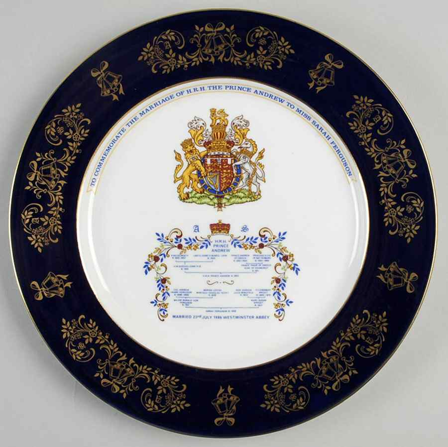 Aynsley Royalty Giftware Marriage Of Prince Andrew & Sarah Fergus - No Box by John  Aynsley & Sons-1