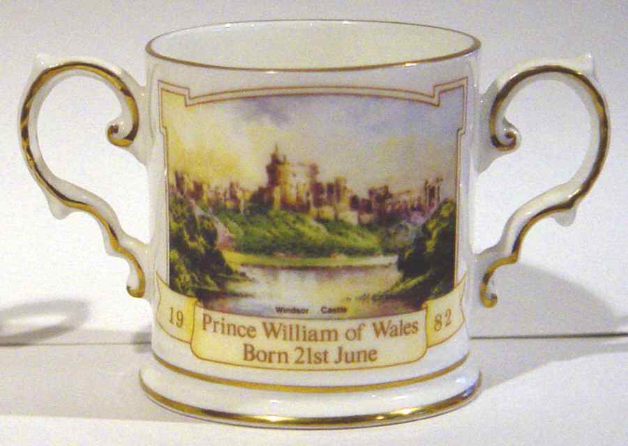 Aynsley Royalty Giftware Prince William Birth Loving Cup - No Box by John  Aynsley & Sons-1