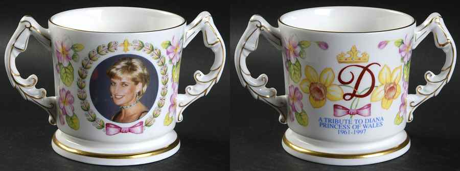 Aynsley Royalty Giftware Diana Tribute Loving Cup - No Box by John  Aynsley & Sons-1