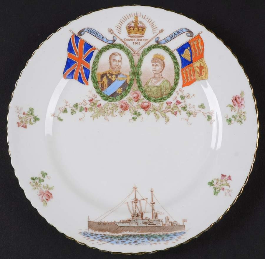 Aynsley Royalty Giftware George V & Mary Coronation Plate - No Box by John  Aynsley & Sons-1