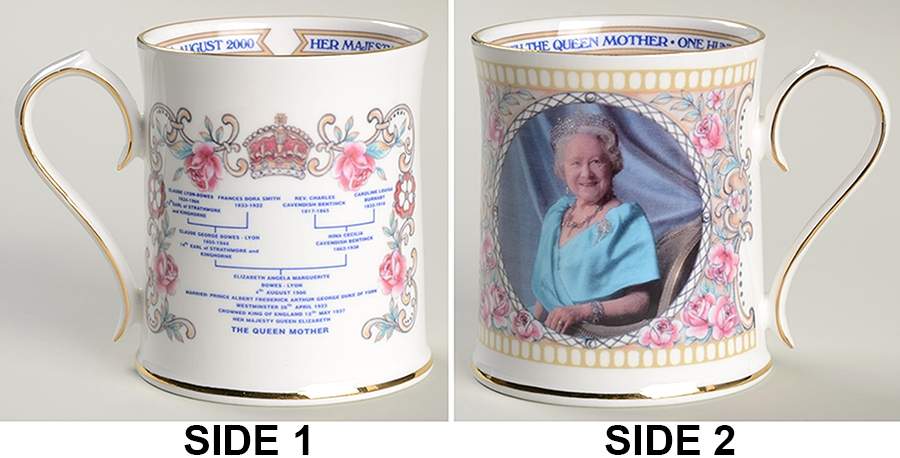 Aynsley Royalty Giftware Queen Mother 100th Birthday Mug - No Box by John  Aynsley & Sons-1