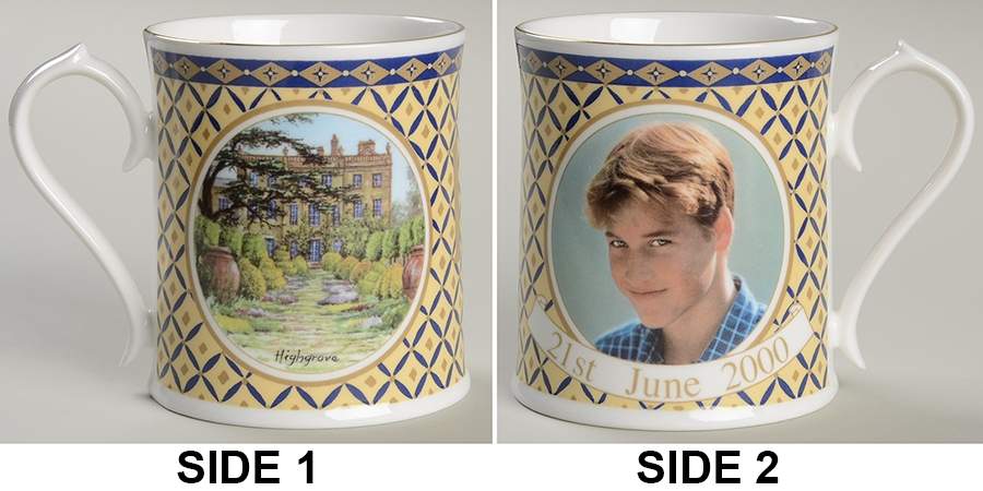 Aynsley Royalty Giftware Prince William 18th Birthday Mug - No Box by John  Aynsley & Sons-1