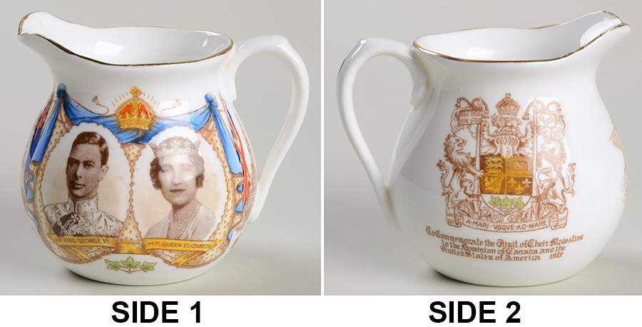 Aynsley Royalty Giftware George Vi & Eliz Visit To Canada/Usa Cre - No Box by John  Aynsley & Sons-1