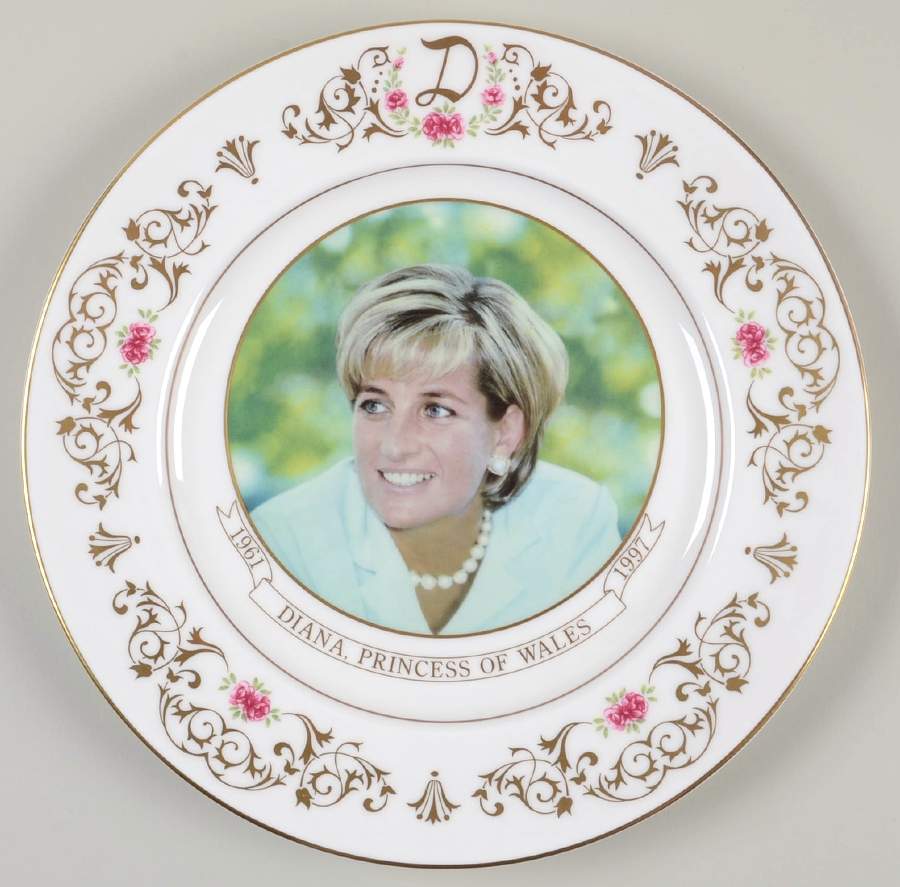 Aynsley Royalty Giftware Diana, Princess Of Wales Memorial Plate - Boxed by John  Aynsley & Sons-1