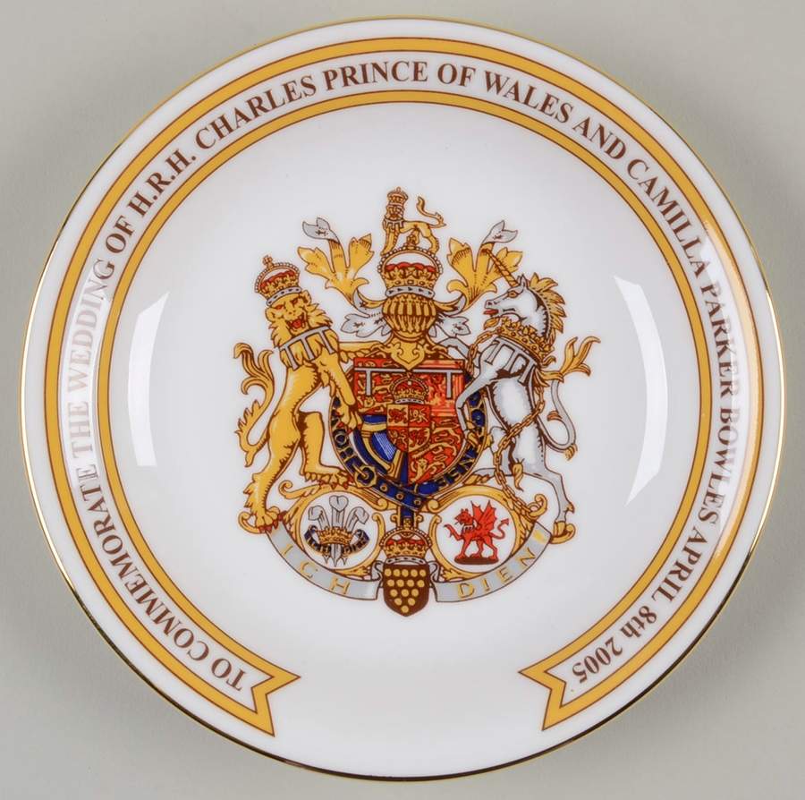 Aynsley Royalty Giftware Charles Iii & Camilla Wedding Coaster - No Box by John  Aynsley & Sons-1