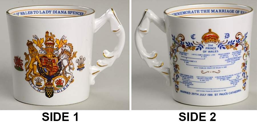 Aynsley Royalty Giftware Charles Iii & Diana Wedding Mug - No Box by John  Aynsley & Sons-1
