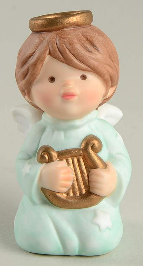 Heavenly Blessings Nativity Angel With Harp - Boxed by Avon-1