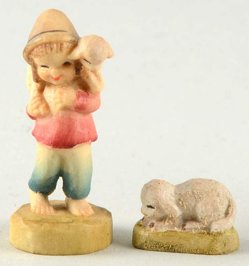 Ferrandiz Miniature Nativity A Free Ride-2 Pc Set - Boxed by Anri-1