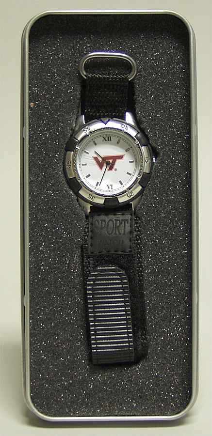 Collegiate Sports Watches Virginia Tech Mens Watch - Boxed by Adspec-1