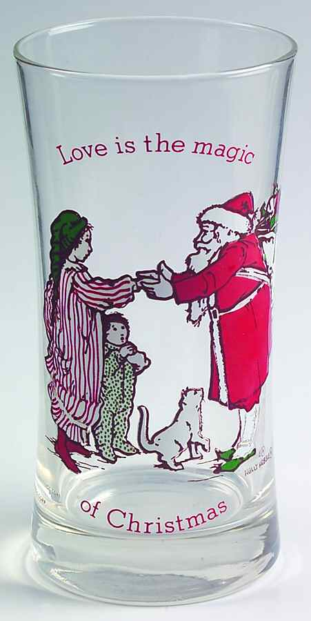 Holly Hobbie Christmas Glass Love Is The Magic Of Christmas - No Box by American Greetings-1